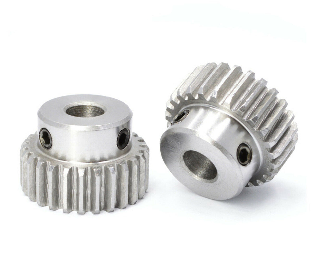 Module 1 Spur Gear with Hub 20 Teeth Bore 7mm in Steel 1045