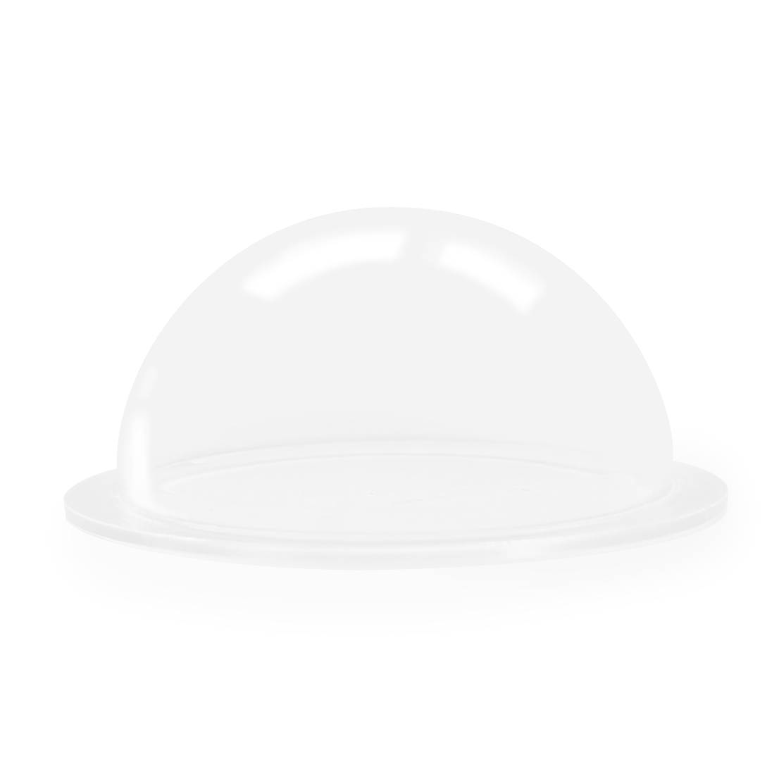 Acrylic PMMA Dome Shape Dust Cover with Rim