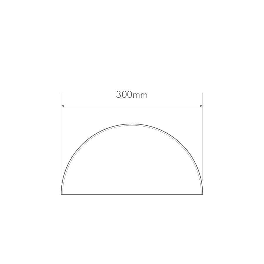 Acrylic PMMA Clear Dome Shape Rimless Dust Cover