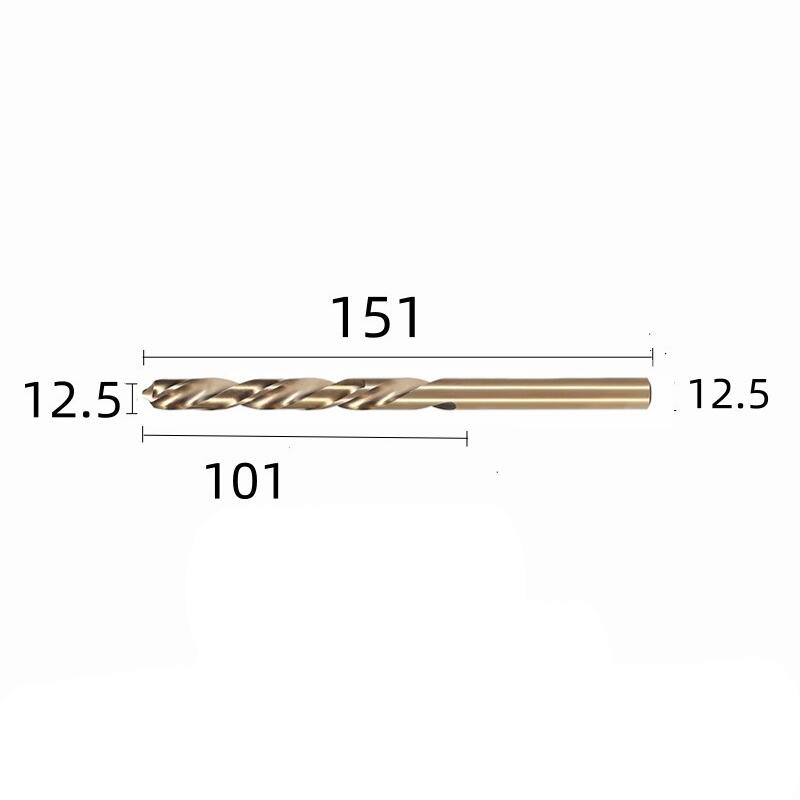 12.5mm HSS Cobalt Straight Shank Left hand Drill Bit