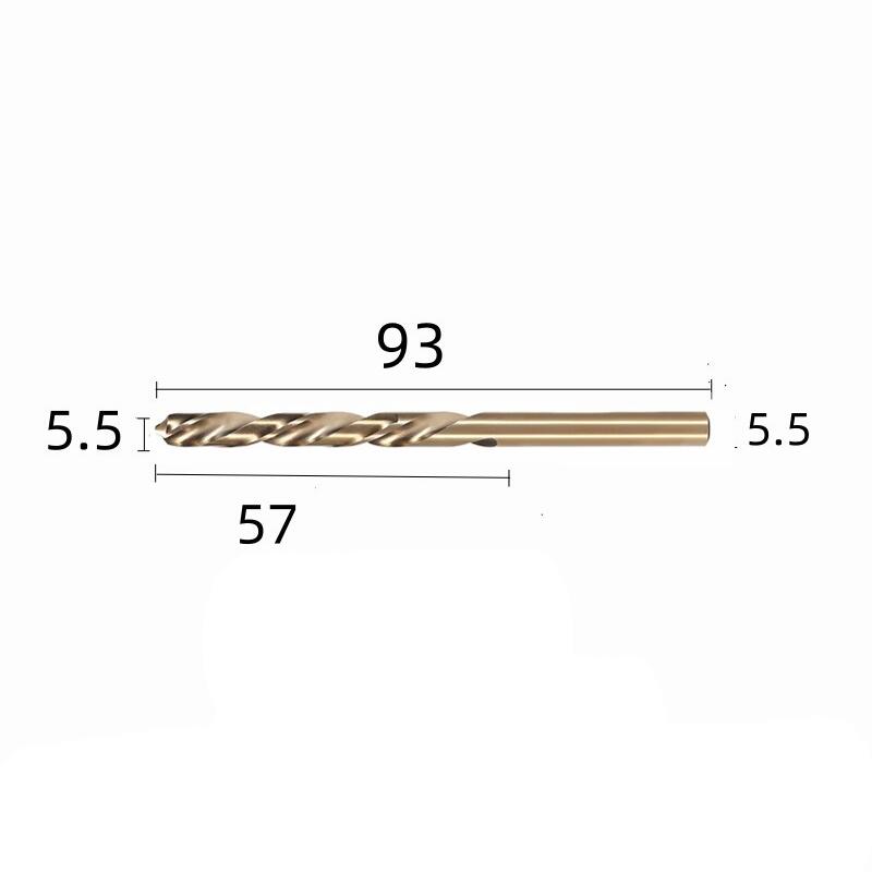 5.5mm HSS Cobalt Straight Shank Left hand Drill Bit