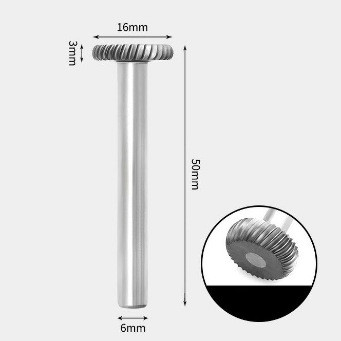 Tungsten Carbide Round Edge Rotary Burr Single-cut 16 x 3mm