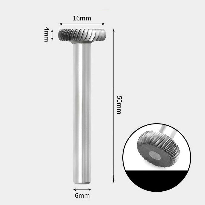 Tungsten Carbide Round Edge Rotary Burr Single-cut 16 x 4mm