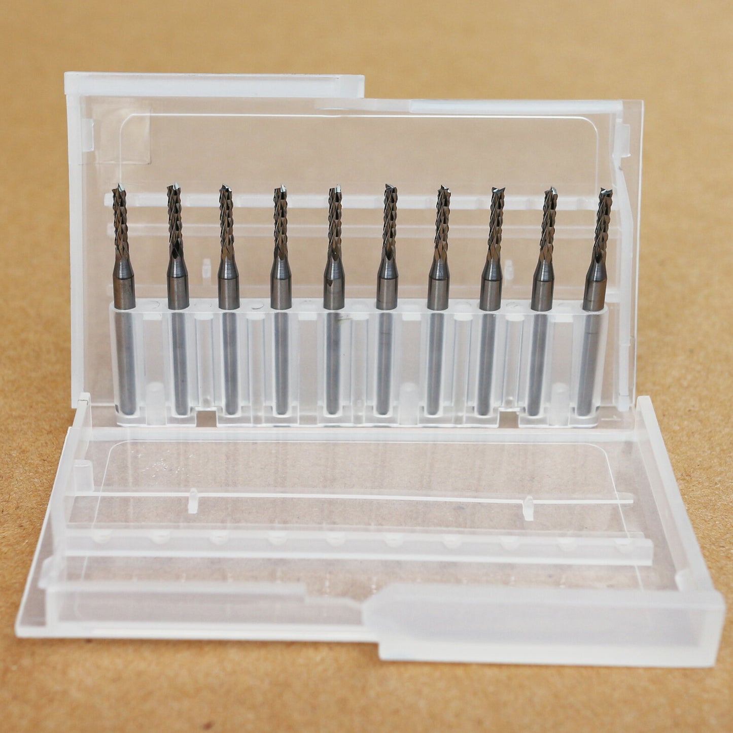 1.0 to 3.0mm (0.5mm step) 10Pcs Diamond Cut Carbide Router Burrs
