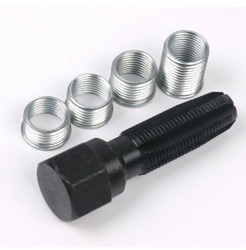 Spark Plug Re-thread Kit Tap Thread Repair M14 x 1.25 Helical Insert