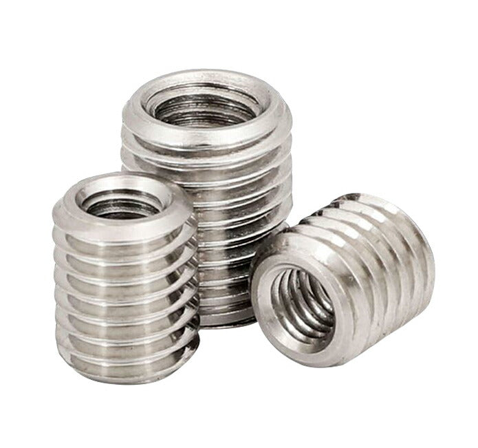 Internal M3 x 0.5 mm External M5 x 0.8 mm Nut Insert Threaded Repairing Metal Thread Adapter