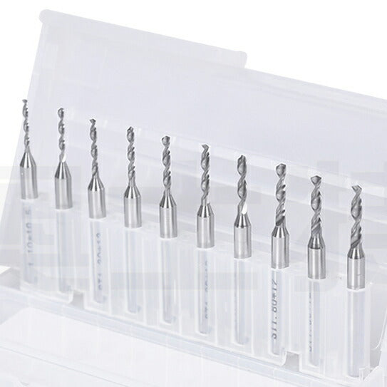 10 Pcs PCB Carbide Drill Bits 1.1 to 2.0mm