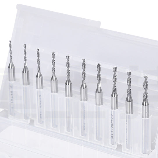 10 Stück PCB-Hartmetallbohrer 1,1 bis 2,0 mm