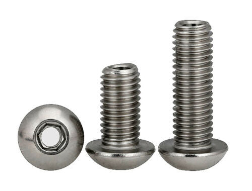 M5 x 0.8 x 10mm, Hole 2.5mm Button head hollow through hole screw bolt 2 Pcs