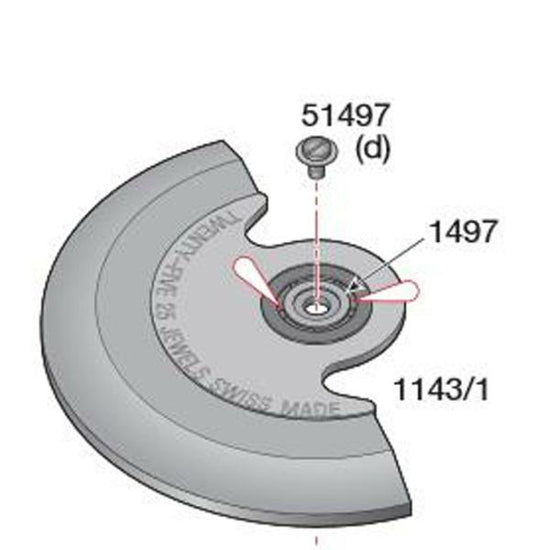 Screw for ball bearing 5 Pcs ETA 2824 2836 2846 Watch Movement Screws Parts