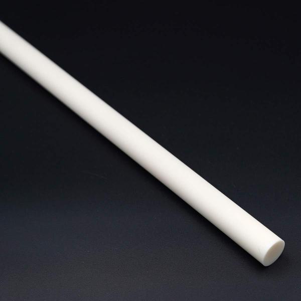 4 x 100mm High Purity Mirror Finish Alumina Ceramic Rod Refractory