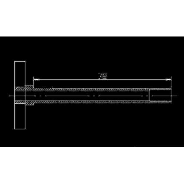 Collet Holder Metric size Drawbar for 8mm Watchmaker Lathe