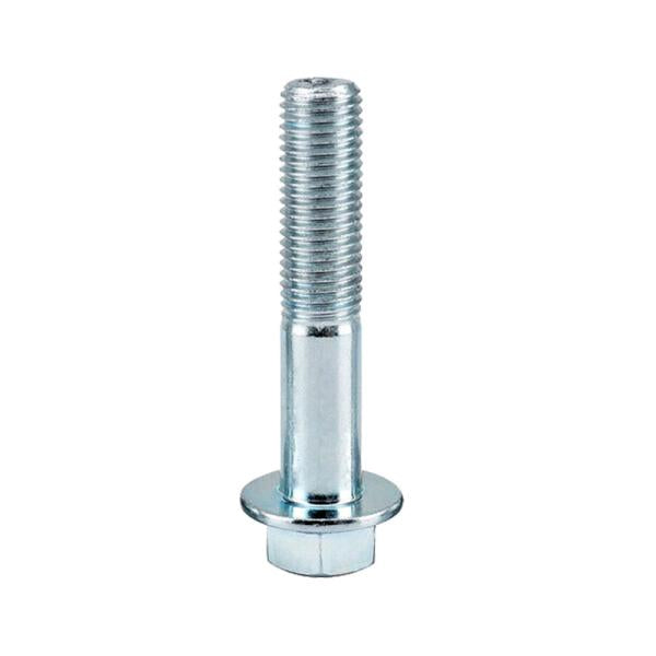 M6 x 1.0 x 35mm 10Pcs Partial Thread Grade 8.8 Zinc Plated Flanged Hexagon Head Bolts
