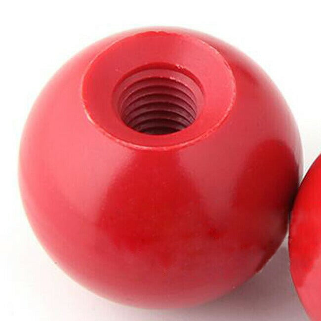 5 Pcs Red Bakelite Ball Handle Nut Knob Thread M10 x 1.5