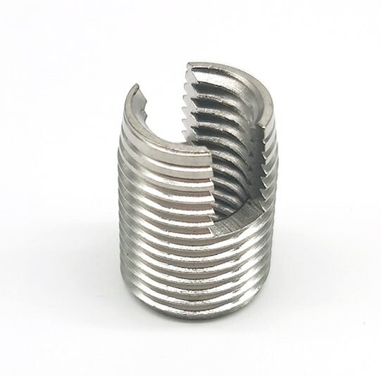 M16 x 2 x 22mm (M20 x 1.5) Stainless steel 10 Pcs Slotted Self Tapping Threaded Inserts