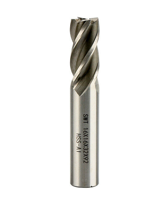 Cutting Diameter 13mm Overall Length 110mm 4 Flute HSS-AL End Mill Cutter