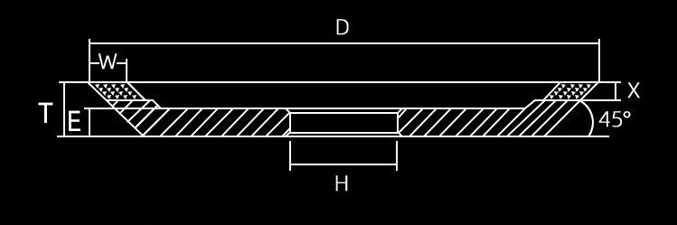 6" / 150 mm Diamantharz-Tellerschleifscheibe, Körnung auswählen