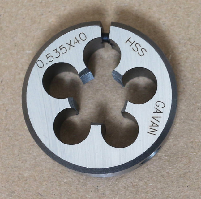 0.535" - 40 Optics Thread Die