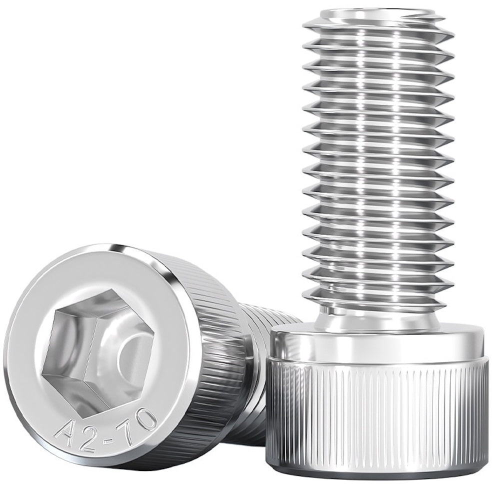 M10 x 1.25 x 20mm Socket Head Cap Screw Left hand Stainless Steel Bolt