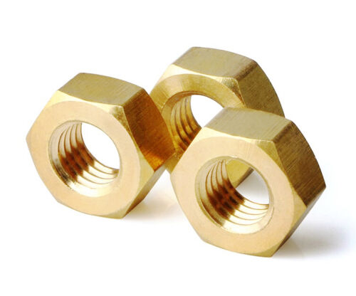 M12 x 1,25 x 4 mm 10 Stück Messingmuttern