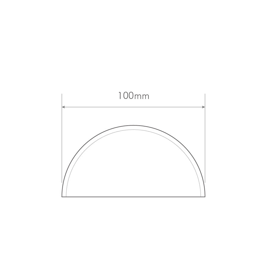 Acrylic PMMA Clear Dome Shape Rimless Dust Cover