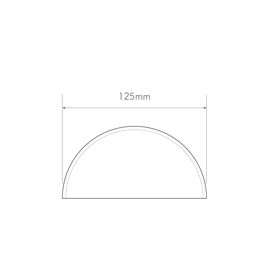 Acrylic PMMA Clear Dome Shape Rimless Dust Cover