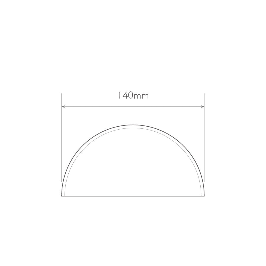 Acrylic PMMA Clear Dome Shape Rimless Dust Cover