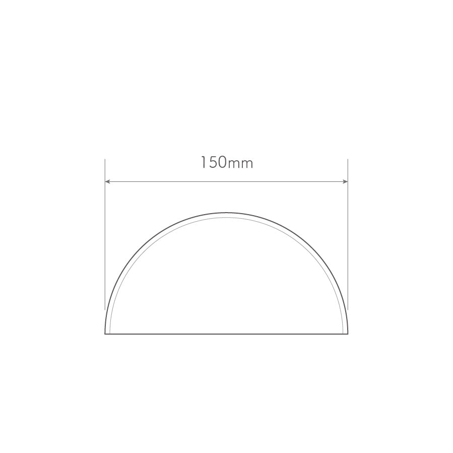 Acrylic PMMA Clear Dome Shape Rimless Dust Cover