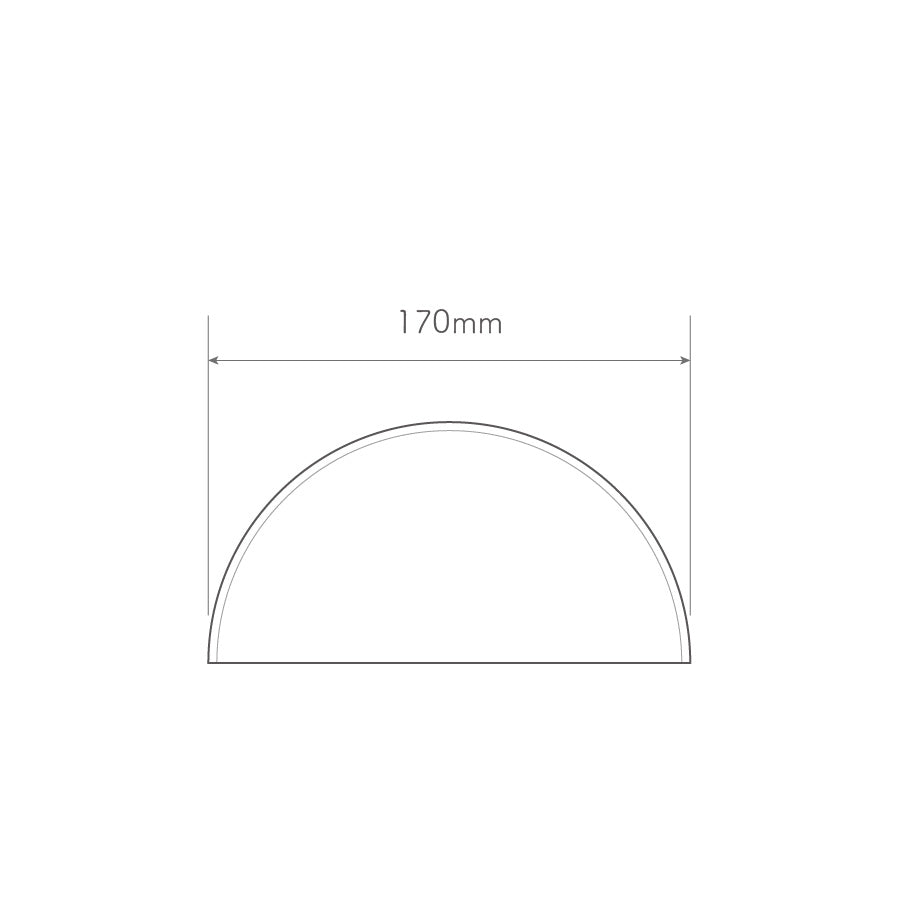 Acrylic PMMA Clear Dome Shape Rimless Dust Cover