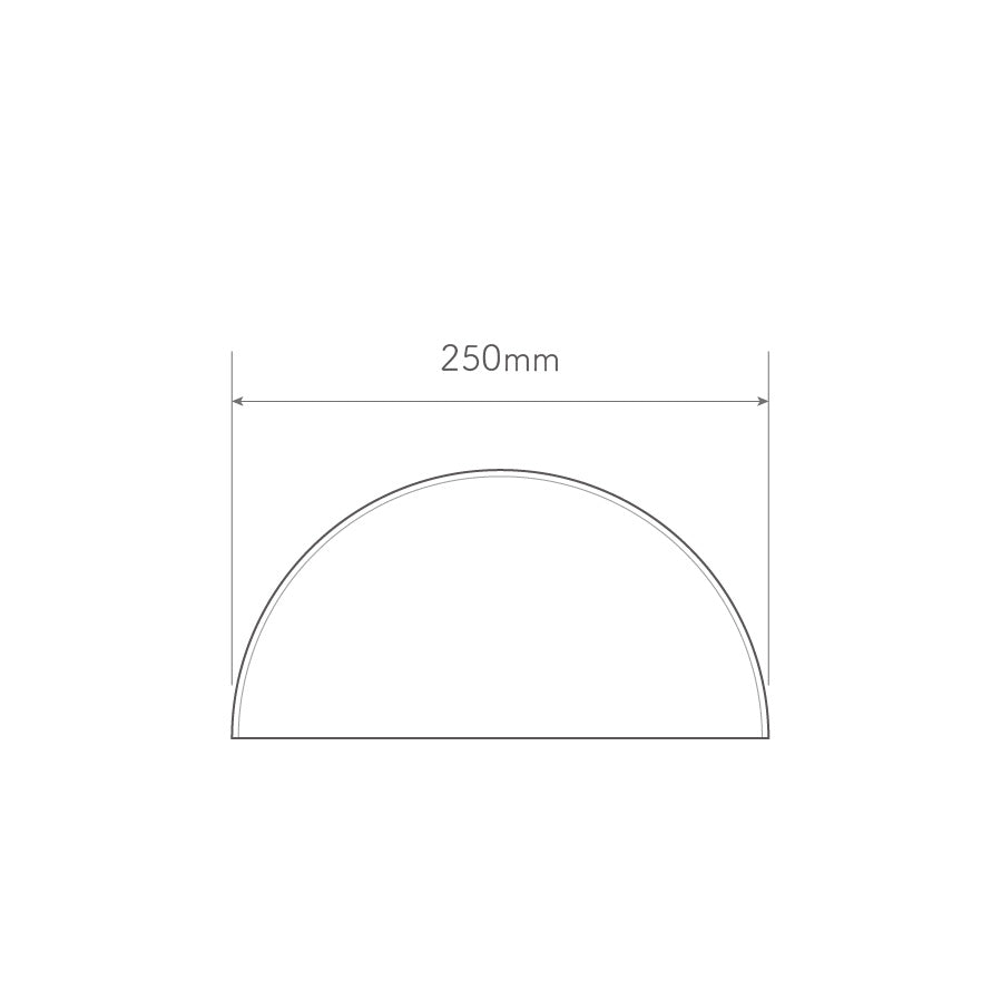 Acrylic PMMA Clear Dome Shape Rimless Dust Cover
