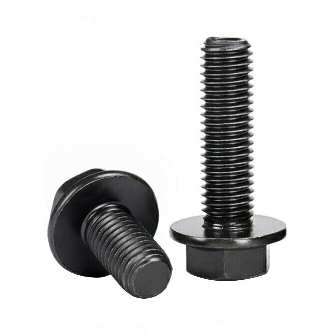 M16 x 2.0 x 45mm Flanged Hexagon Head Bolt 2 Pcs Wrench 21mm