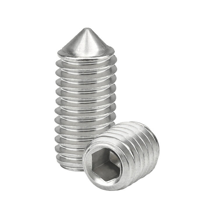 M10 x 1,5 x 10 mm Kegelspitz-Steckschlüsselsatz/Madenschrauben, Edelstahl, 20-tlg