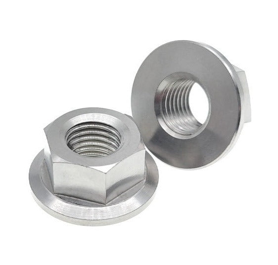 M4 x 0.7 Grade 5 Titanium Hex Flange Nut