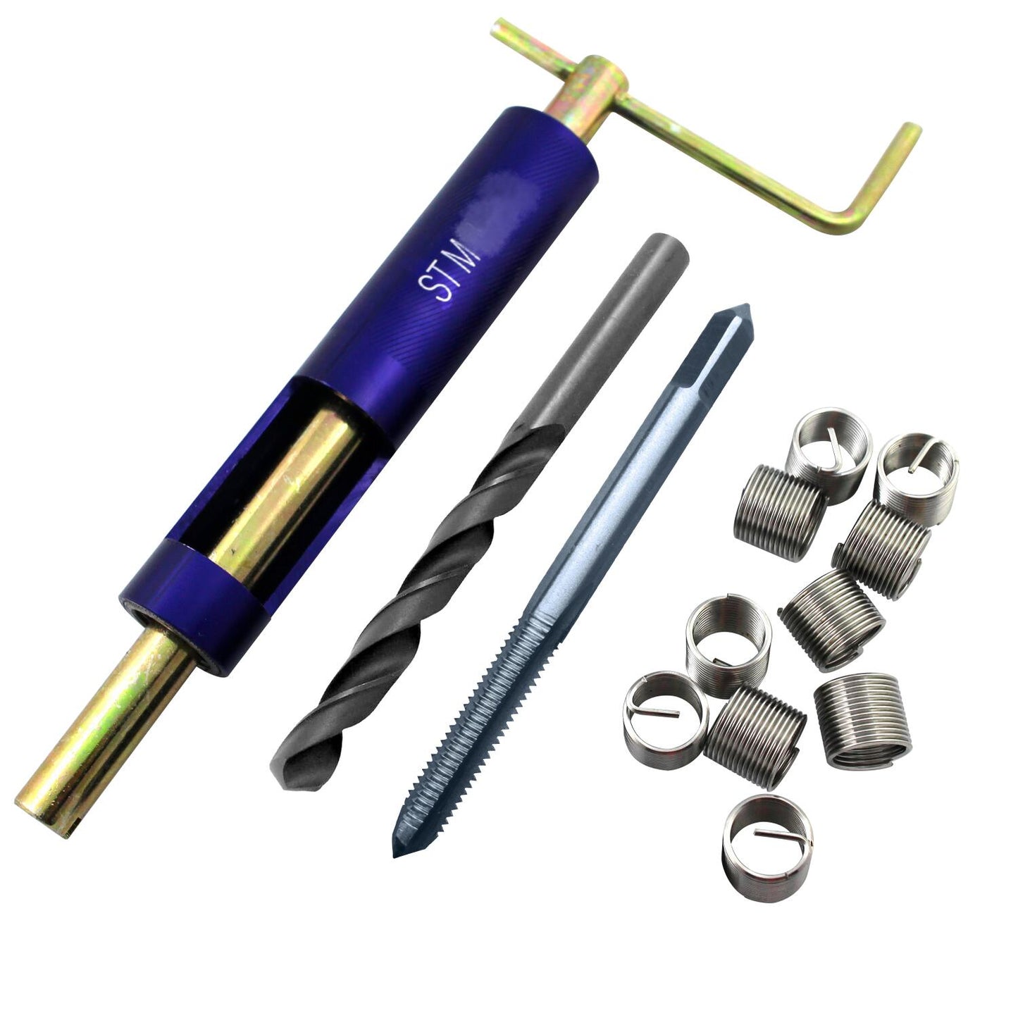 M2.6 x 0.45 Thread Repair Kit Insert Tap Drill bit Insertion Tool