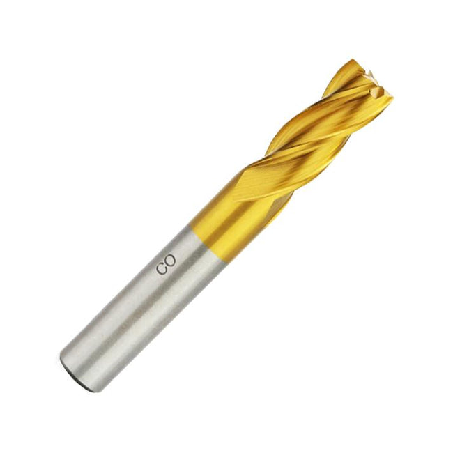 Cutting Diameter 8mm Overall Length 63mm 4 Flute HSS Cobalt End Mill Cutter