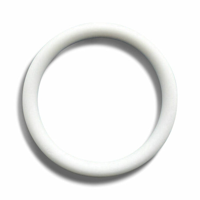 CS 1.5mm OD 15mm ID 12mm White PTFE O-Ring 5 Pcs