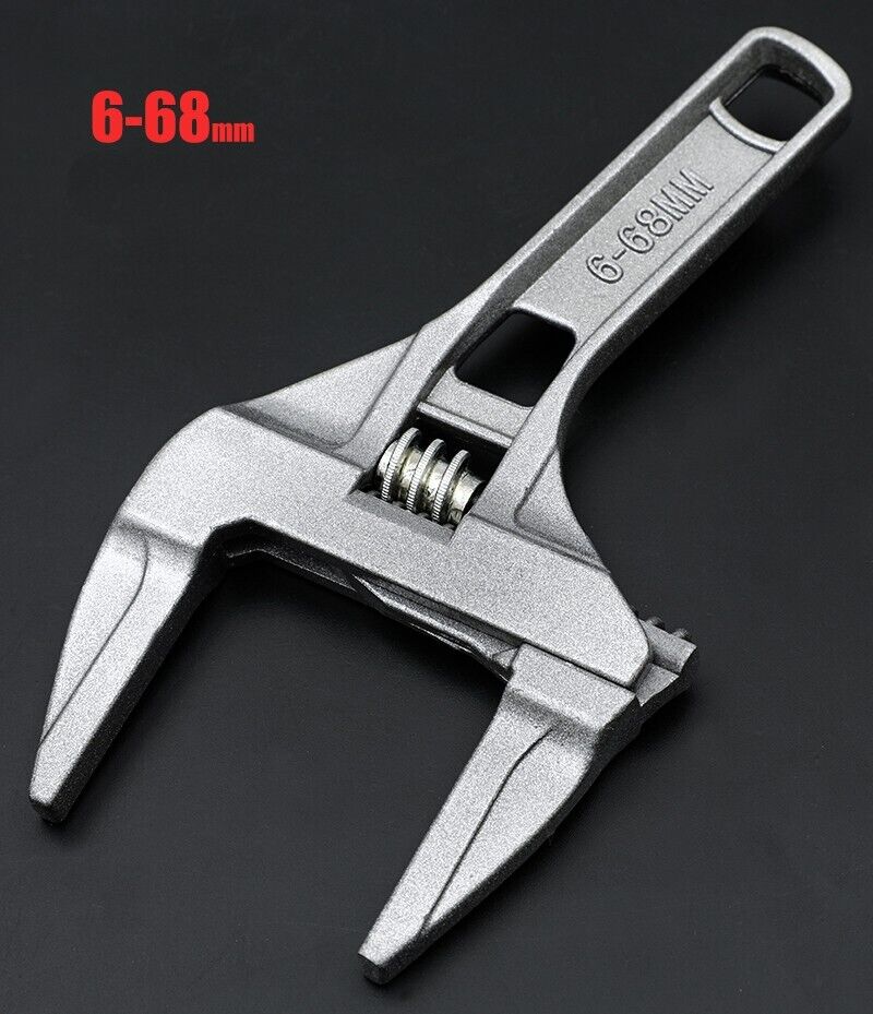 Adjustable Wrench Opening 6 - 68 mm For Kitchen Sink Sanitary Equipment