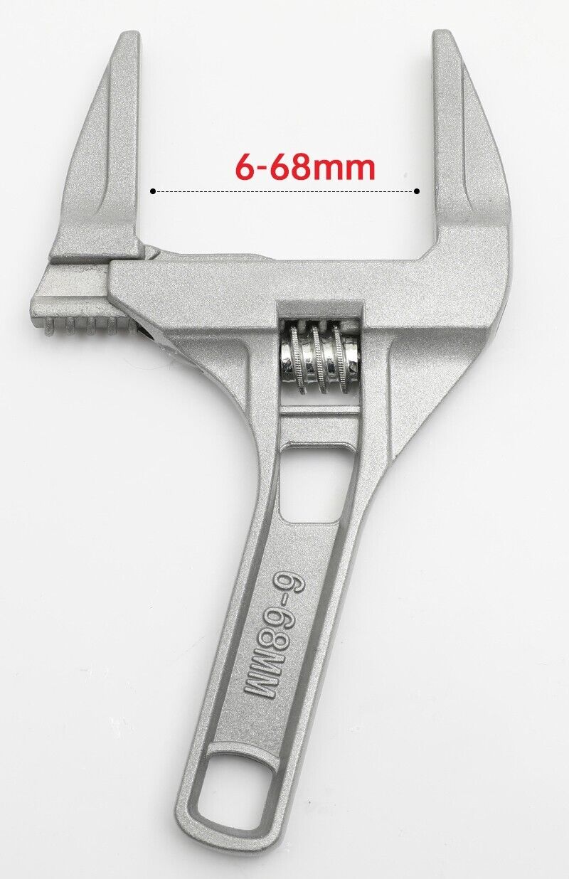 Adjustable Wrench Opening 6 - 68 mm For Kitchen Sink Sanitary Equipment