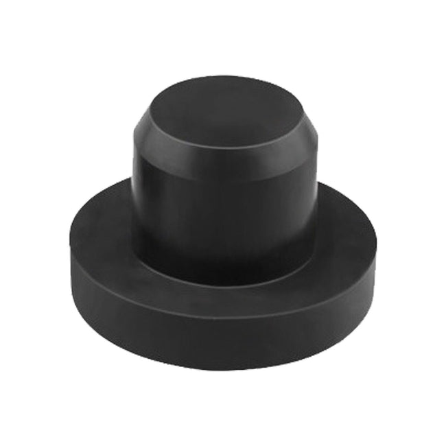 10.5mm Solid Black Silicone Rubber Hole Plug 10 Pcs