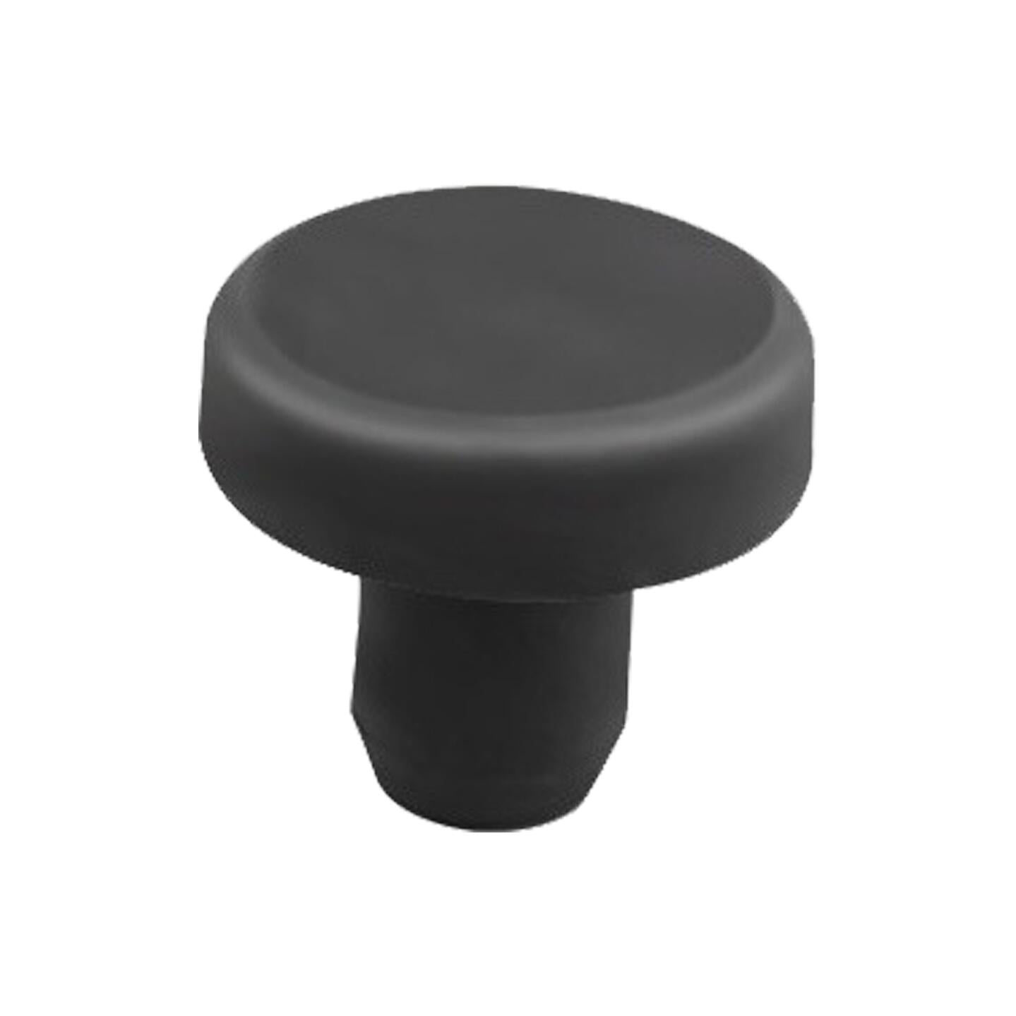 10.4mm Solid Black Silicone Rubber Hole Plug 10 Pcs