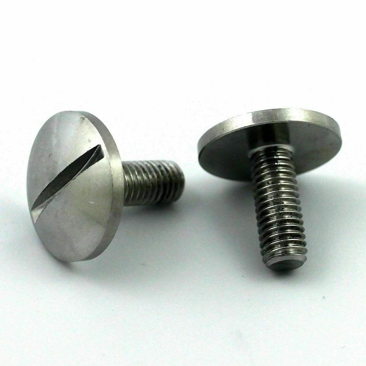 M6 x 1.0 x 10mm 5 Pcs Slotted Round Large Domed Head Screws
