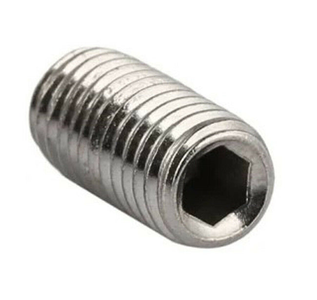 M3 x 0.35 x 8mm Flat Point Socket Set / Grub Screws Stainless Steel 20 Pcs
