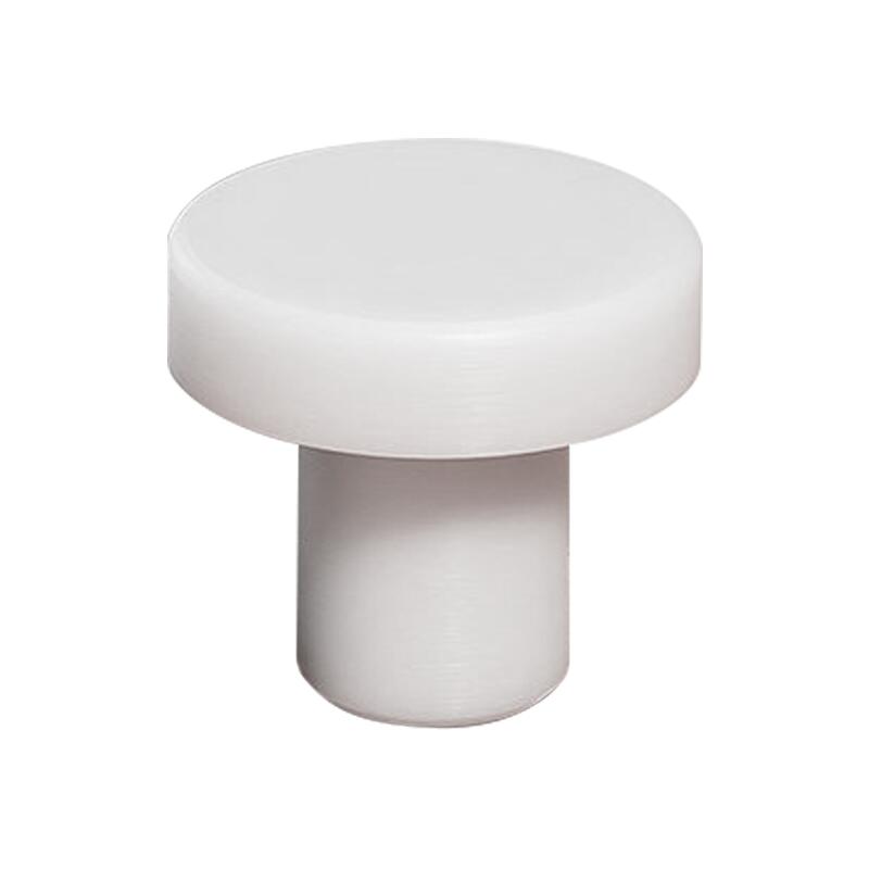 10.4mm Solid White Silicone Rubber Hole Plug 10 Pcs