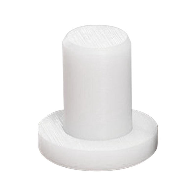 10.4mm Solid White Silicone Rubber Hole Plug 10 Pcs