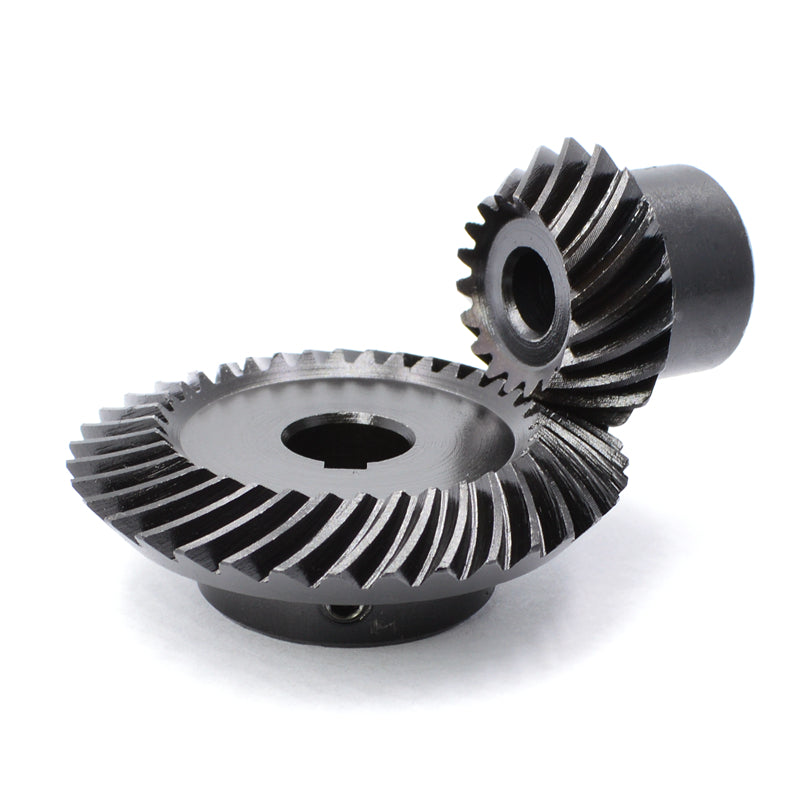 Module 1.5 Number Of Teeth 18 Bore 12mm Ratio 1:2 Steel Spiral Bevel Gear