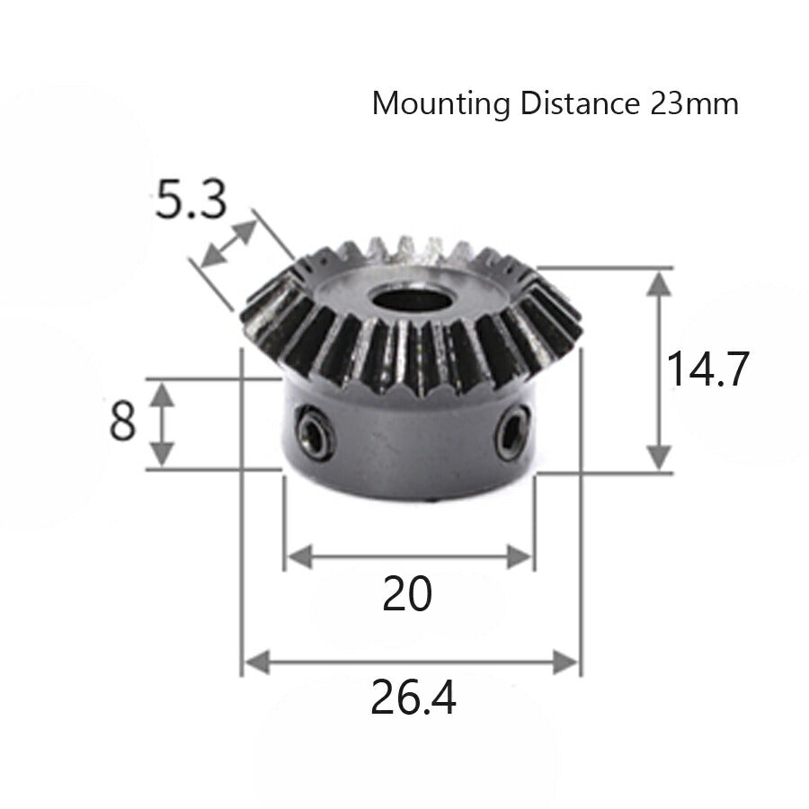 Modul 1 Anzahl der Zähne 25 Bohrung 12 mm mit 4 mm Keilnutverhältnis 1:1 Kegelrad aus Stahl