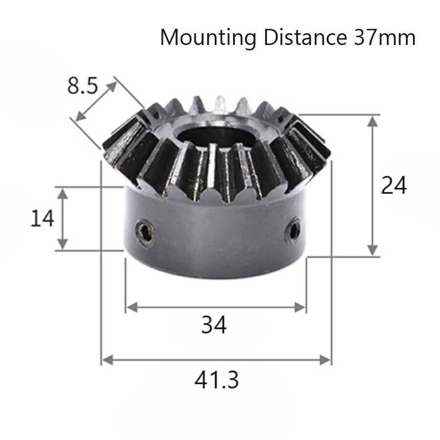 Module 2 Number of Teeth 20 Bore 8mm Ratio 1:1 Bevel Gear in Steel