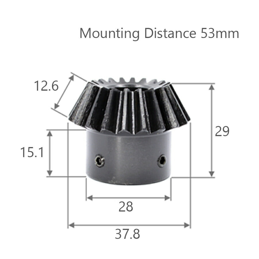 Modul 2 Anzahl der Zähne 18 Bohrung 12 mm mit 4 mm Keilnutverhältnis 1:2 Kegelrad aus Stahl