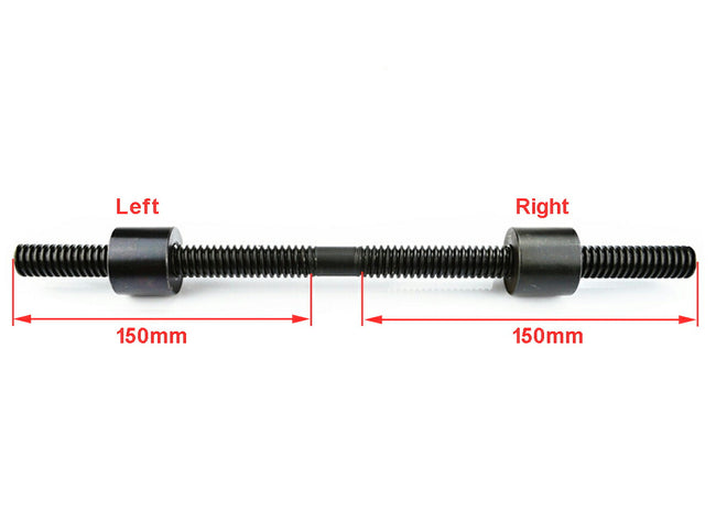 TR16 x 4 Thread length 300mm Left and Right Thread Trapezoidal Lead Screw