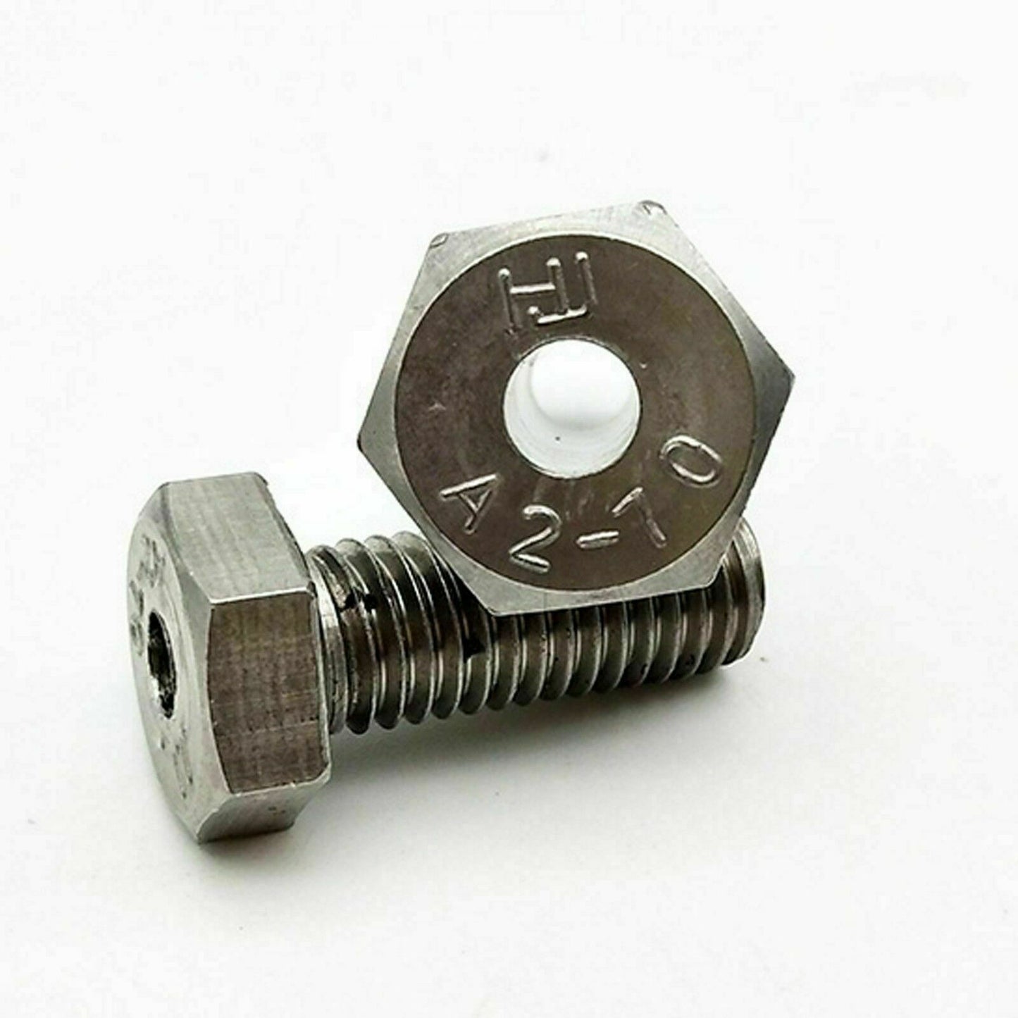 M6 x 1.0 x 40mm, Hole 3.2mm Hex Head Hollow Through Hole Screws Bolt 2 Pcs